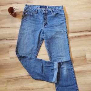 Straight leg ankle length Jean's sz 28